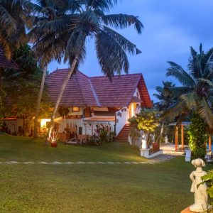 Swimming pool resort in Poovar